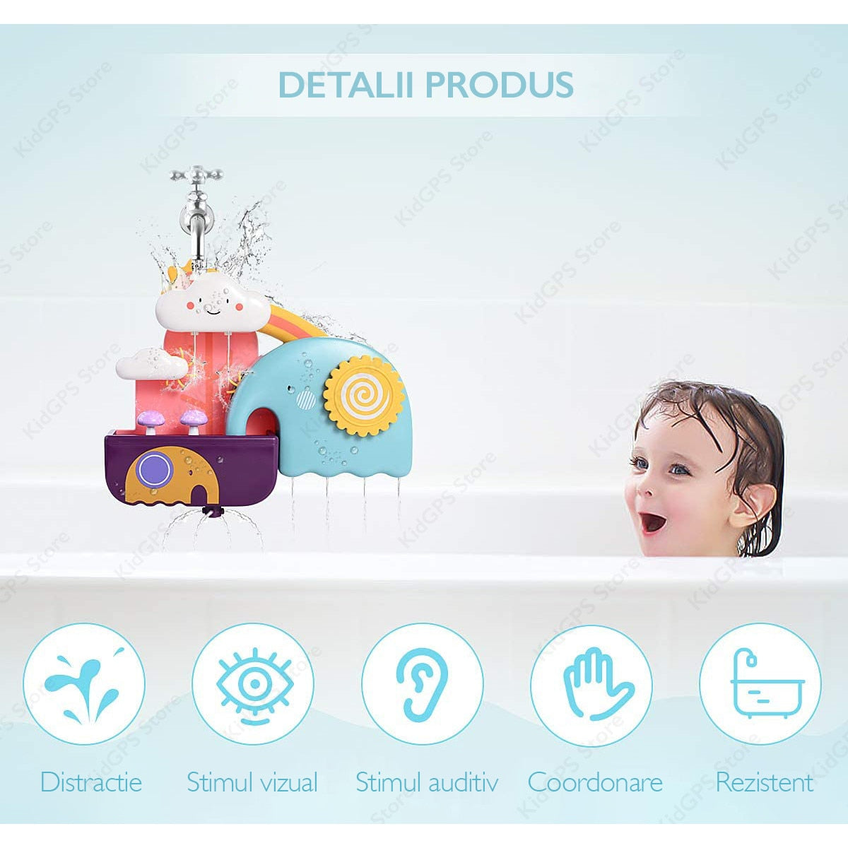 Jucarie de baie Kidprotect Elephant 502A Jucarie de baie Kidprotect Elephant 502A